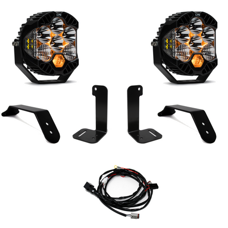 Baja Designs 2018+ Jeep JL/JT Dual LP6 Auxiliary Light Kit Baja Designs Light Bars & Cubes  AXOPROS