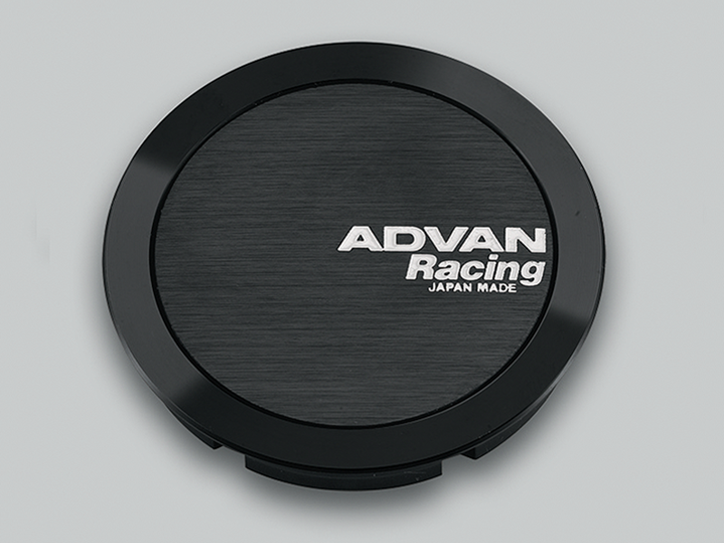 Advan Full Flat 63mm Centercap - Black Advan Wheel Center Caps  AXOPROS