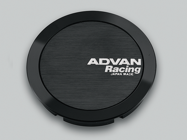 Advan Full Flat 63mm Centercap - Black Advan Wheel Center Caps  AXOPROS