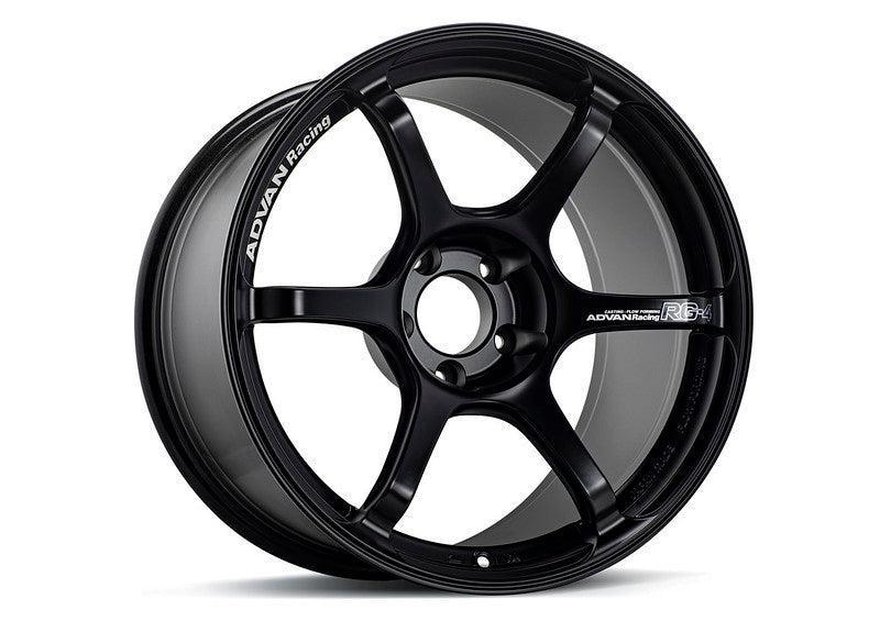 Advan RG-4 18x9 +35 5-114.3 Semi Gloss Black Wheel Advan