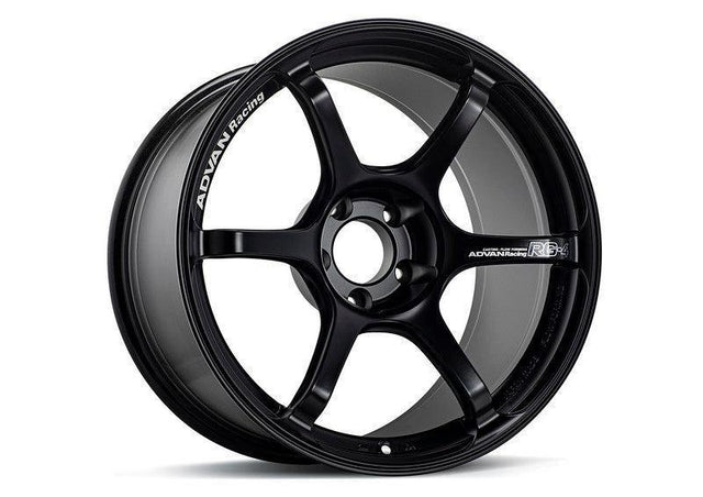 Advan RG-4 18x9 +35 5-114.3 Semi Gloss Black Wheel Advan