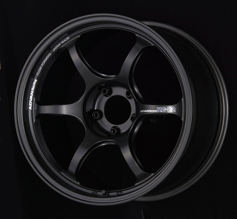 Advan RG-D2 18x9.5 +35 5-120 Semi Gloss Black Wheel Advan Wheels - Cast  AXOPROS