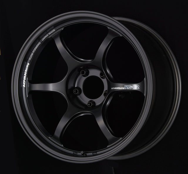 Advan RG-D2 18x9.5 +35 5-120 Semi Gloss Black Wheel Advan Wheels - Cast  AXOPROS