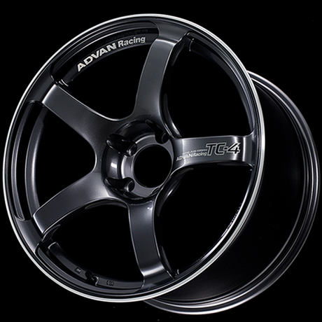 Advan TC4 18x9.5 +12 5-114.3 Racing Gunmetallic and Ring Wheel Advan Wheels - Cast  AXOPROS