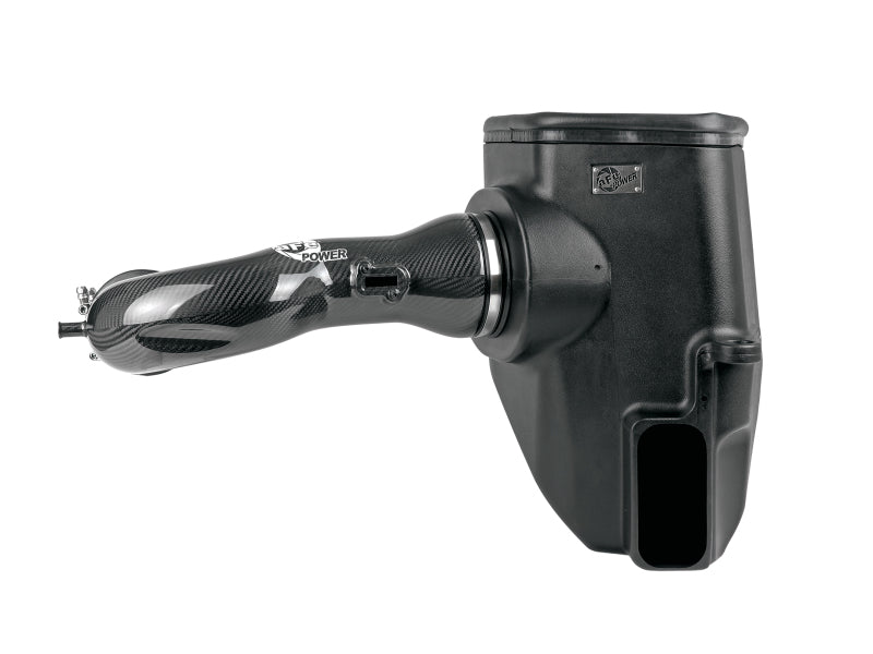 aFe 19-21 GM Trucks 5.3L/6.2L Track Series Carbon Fiber Cold Air Intake System W/ Pro Dry S Filters aFe Cold Air Intakes  AXOPROS