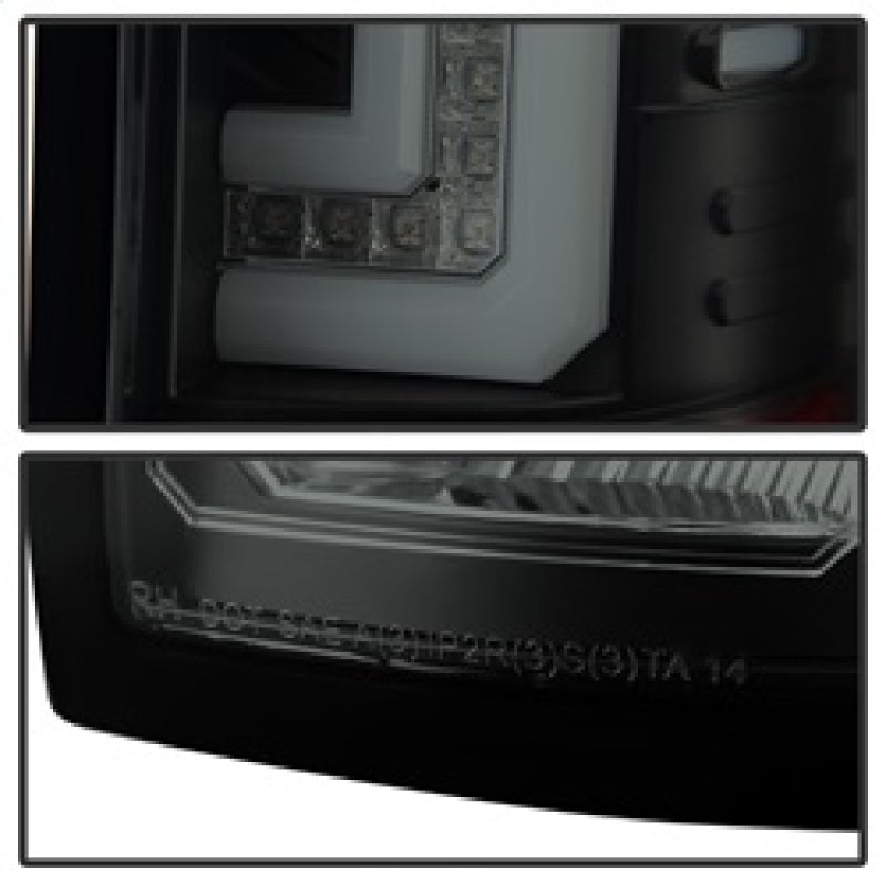Spyder GMC Sierra 14-16 LED Tail Lights Black Smoke ALT-YD-GS14-LBLED-BSM SPYDER Tail Lights  AXOPROS