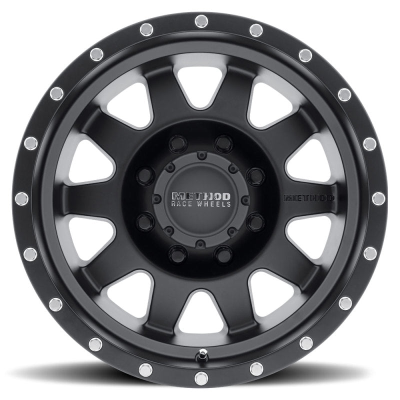 Method MR301 The Standard 20x9 +18mm Offset 8x6.5 130.81mm CB Matte Black Wheel Method Wheels Wheels - Cast  AXOPROS