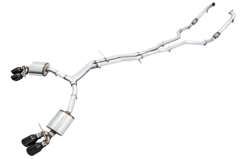 AWE Tuning Audi B9 S5 Sportback Touring Edition Exhaust - Non-Resonated (Black 102mm Tips) AWE Tuning Catback  AXOPROS