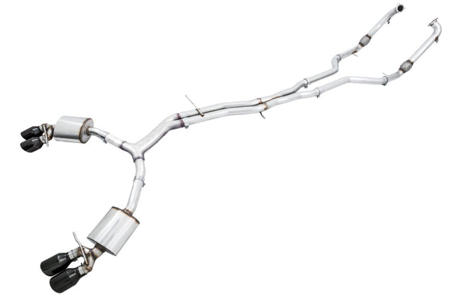AWE Tuning Audi B9 S5 Sportback Touring Edition Exhaust - Non-Resonated (Black 102mm Tips) AWE Tuning Catback  AXOPROS