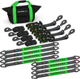 Rhino USA Heavy Duty Vehicle Tie Down Kit (Snap Hook) Rhino USA Cargo Tie-Downs  AXOPROS