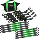 Rhino USA Heavy Duty Vehicle Tie Down Kit (Snap Hook) Rhino USA Cargo Tie-Downs  AXOPROS
