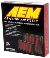 AEM 10-18 Lexus RX350 V6-3.5L F/I DryFlow Air Filter AEM Induction Air Filters - Drop In  AXOPROS