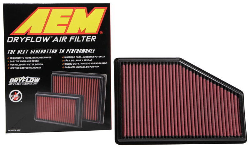 AEM 12-20 Chevrolet Malibu 1.5L/1.8L/2.0L DryFlow Air Filter AEM Induction Air Filters - Drop In  AXOPROS