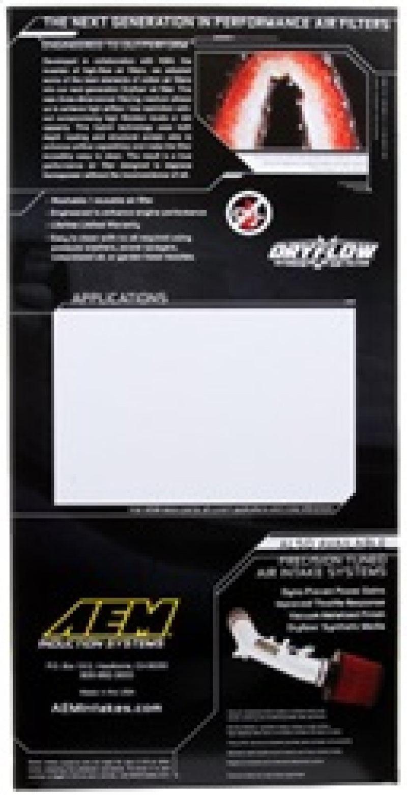 AEM 14.313in O/S L x 6.625in O/S W x 1.5in H DryFlow Air Filter AEM Induction Air Filters - Drop In  AXOPROS