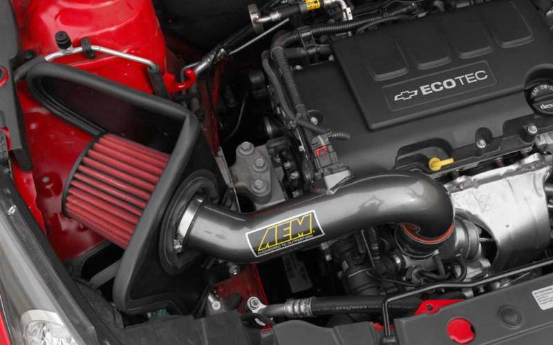 AEM 2011-2014 Chevrolet Cruze 1.4L - Cold Air Intake System - Gunmetal Gray AEM Induction Cold Air Intakes  AXOPROS
