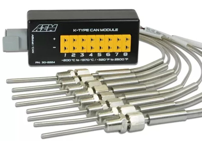 AEM 8 Channel K-Type Thermocouple EGT CAN Module AEM Data Acquisition  AXOPROS