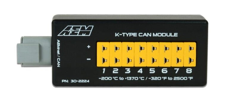 AEM 8 Channel K-Type Thermocouple EGT CAN Module AEM Data Acquisition  AXOPROS