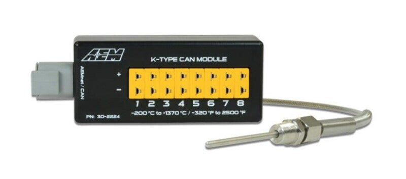 AEM 8 Channel K-Type Thermocouple EGT CAN Module AEM Data Acquisition  AXOPROS
