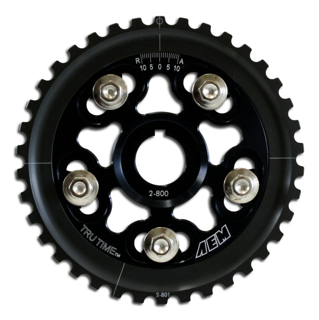 AEM 88-95 Honda Civic/ 93-95 Del Sol S & Si Black Tru-Time Cam Gear AEM Cam Gears  AXOPROS