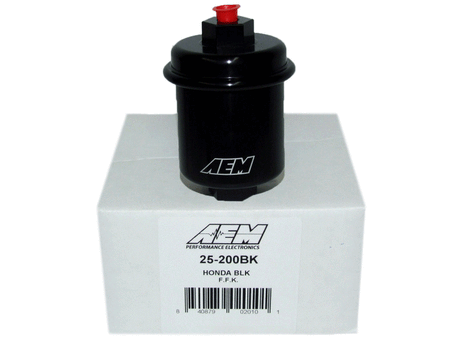 AEM 94-01 Acura Integra / 94-97 Honda Accord / 96-00 Civic / 97-01 Prelude Black Fuel Filter Kit AEM Fuel Filters  AXOPROS
