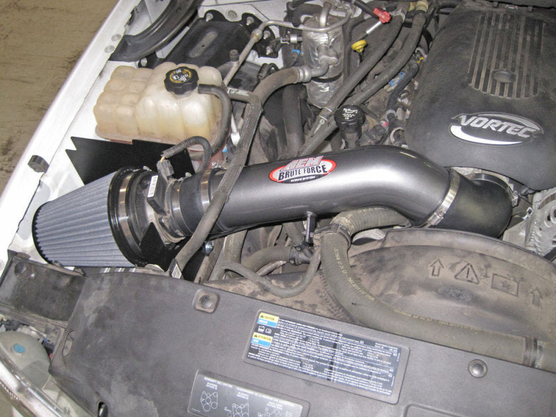 AEM 99-06 Chevy/GMC 5.3/6.0L Silver Brute Force Intake AEM Induction Cold Air Intakes  AXOPROS