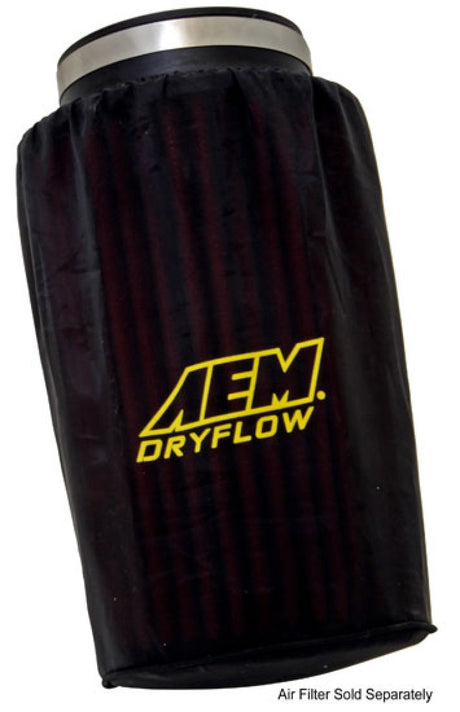 AEM Air Filter Wrap 6 in Base 5 1/4 in Top 9 in Tall AEM Induction Pre-Filters  AXOPROS