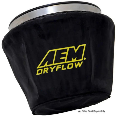 AEM Air Filter Wrap Black 7.5in Length x 5in Width x 5in Height AEM Induction Pre-Filters  AXOPROS