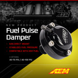 AEM AN6 ORB 40-70psi Fuel Pulse Damper AEM Fuel Pressure Regulators  AXOPROS