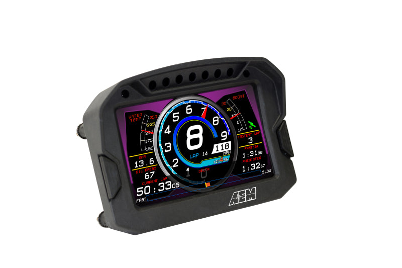 AEM CD-5LG Carbon Logging Digital Dash Display w/ Internal 10Hz GPS & Antenna AEM Gauges  AXOPROS