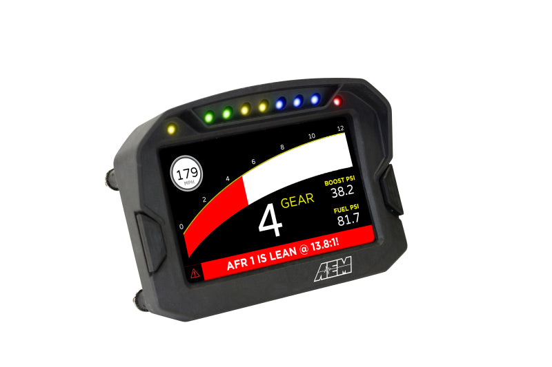 AEM CD-5LG Carbon Logging Digital Dash Display w/ Internal 10Hz GPS & Antenna AEM Gauges  AXOPROS