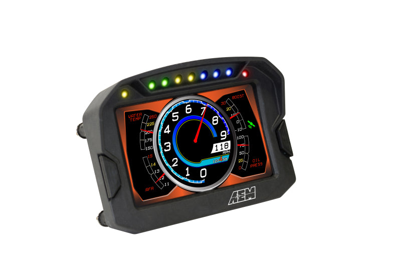 AEM CD-5LG Carbon Logging Digital Dash Display w/ Internal 10Hz GPS & Antenna AEM Gauges  AXOPROS