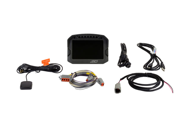 AEM CD-5LG Carbon Logging Digital Dash Display w/ Internal 10Hz GPS & Antenna AEM Gauges  AXOPROS