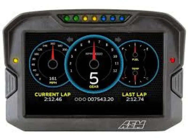 AEM CD-7 Logging GPS Enabled Race Dash Carbon Fiber Digital Display w/o VDM (CAN Input Only) AEM Gauges  AXOPROS