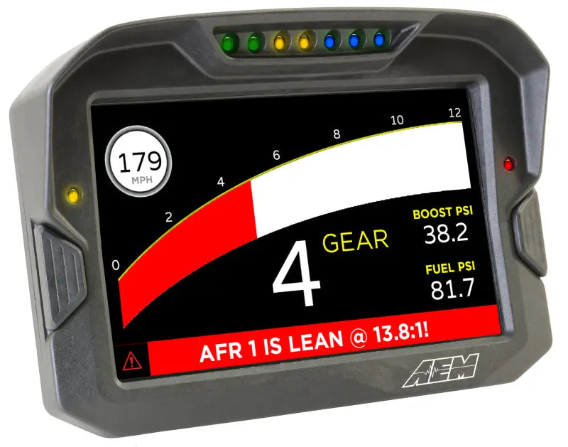 AEM CD-7 Logging GPS Enabled Race Dash Carbon Fiber Digital Display w/o VDM (CAN Input Only) AEM Gauges  AXOPROS