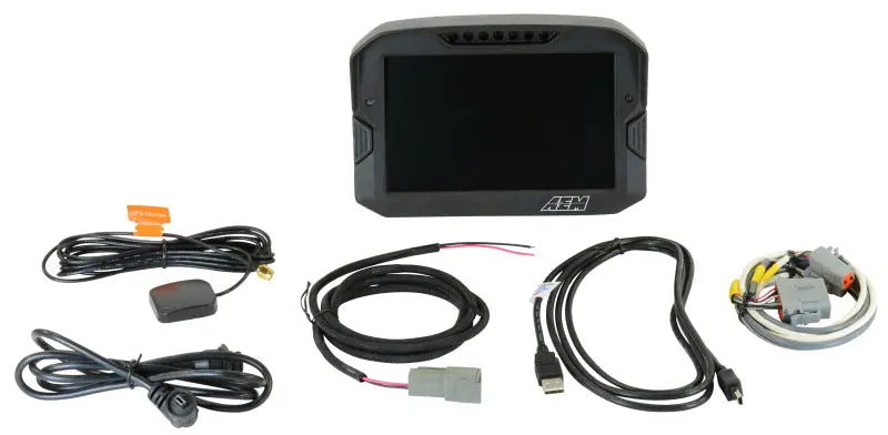 AEM CD-7 Logging GPS Enabled Race Dash Carbon Fiber Digital Display w/o VDM (CAN Input Only) AEM Gauges  AXOPROS