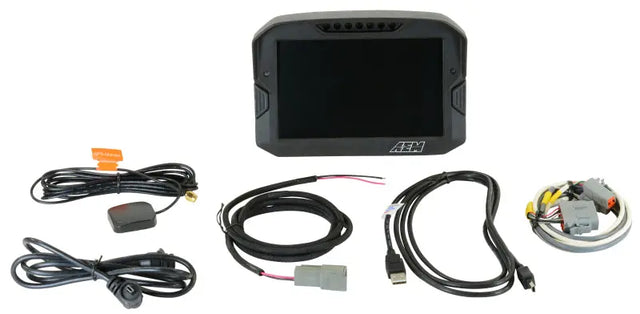 AEM CD-7 Logging GPS Enabled Race Dash Carbon Fiber Digital Display w/o VDM (CAN Input Only) AEM Gauges  AXOPROS