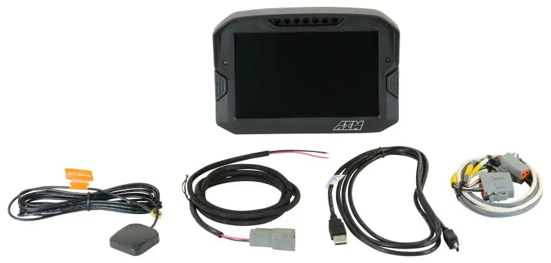 AEM CD-7 Non Logging GPS Enabled Race Dash Carbon Fiber Digital Display w/o VDM (CAN Input Only) AEM Gauges  AXOPROS