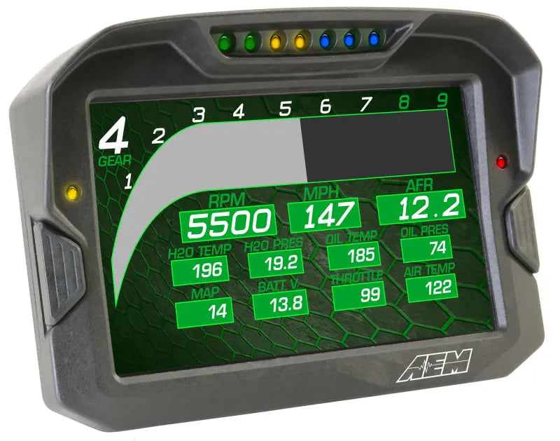 AEM CD-7 Non Logging Race Dash Carbon Fiber Digital Display (CAN Input Only) AEM Gauges  AXOPROS