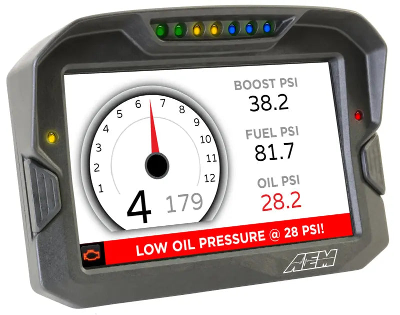 AEM CD-7 Non Logging Race Dash Carbon Fiber Digital Display (CAN Input Only) AEM Gauges  AXOPROS
