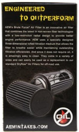 AEM Dryflow 3.5in. X 7in. Round Tapered Air Filter AEM Induction Air Filters - Universal Fit  AXOPROS