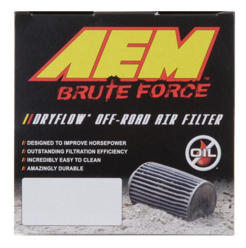 AEM Dryflow 3.5in. X 7in. Round Tapered Air Filter AEM Induction Air Filters - Universal Fit  AXOPROS