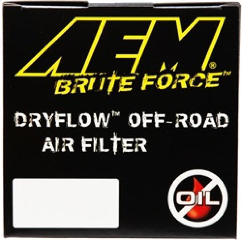 AEM Dryflow 3.5in. X 7in. Round Tapered Air Filter AEM Induction Air Filters - Universal Fit  AXOPROS