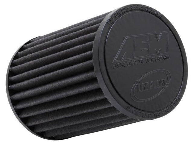 AEM Dryflow 3.5in. X 7in. Round Tapered Air Filter AEM Induction Air Filters - Universal Fit  AXOPROS