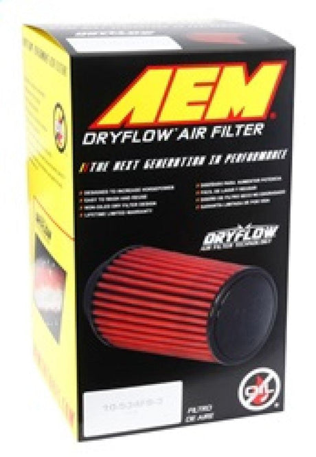 AEM Dryflow Air Filter 3.25in X 7in Dryflow AEM Induction Air Filters - Universal Fit  AXOPROS