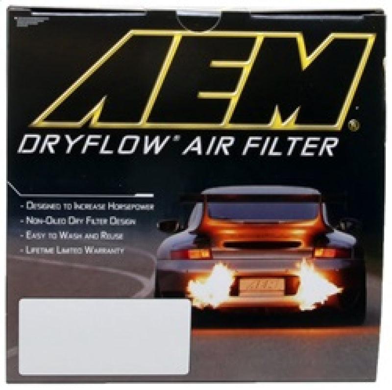 AEM DryFlow Air Filter - Round 2.75in ID x 6.25in OD x 8.25in H fits 2007-2014 Ford/Volvo AEM Induction Air Filters - Direct Fit  AXOPROS