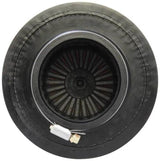 AEM Dryflow Air Filter - Round Tapered 5in Top OD x 6 Base OD x 5.563in H x 3in Flange ID AEM Induction Air Filters - Universal Fit  AXOPROS