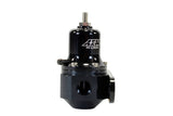 AEM High Capacity Universal Black Adjustable Fuel Pressure Regulator AEM Fuel Pressure Regulators  AXOPROS