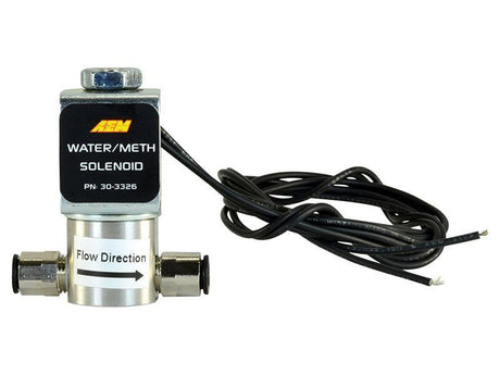 AEM Water/Methanol Injection System - High-Flow Low-Current WMI Solenoid - 200PSI 1/8in-27NPT In/Out AEM