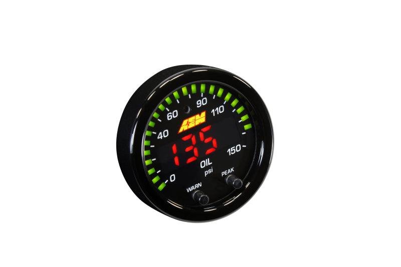 AEM X-Series 0-150 Oil Pressure Gauge Kit AEM