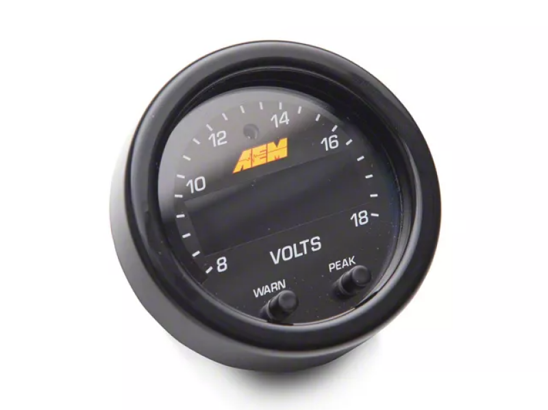 AEM X-Series 8-18V Volt Gauge AEM Gauges  AXOPROS
